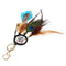 Vehicle-mounted Bag Decoration Keychain Pendant Peacock Feathers #gib