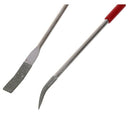160 x 4mm Lapidary Bent Curved Diamond Needle Files Red Handle 10 Pcs