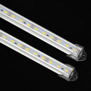 2 Pcs Aluminum Alloy Rigid LED Strip Rod Light Waterproof 12V 50CM white F2T6