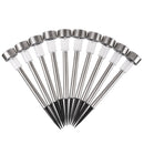 10x LED Solar Lawn Lamp Garden Pathway Yard Bollard Light (Warm Light)