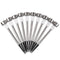 10x LED Solar Lawn Lamp Garden Pathway Yard Bollard Light (Warm Light)