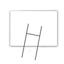 40x30cm Practical Message Blank Yard Sign Set Doodle Board H Frame Ground Stake