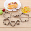 6pcs/set Stainless Steel Fondant Cake Mold Petunia flower Cookie Cutter Bis M3E2