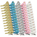Pack of 60 Artificial Birds on Clips Feathered Foam Birds for DIY Crafts Outdoor