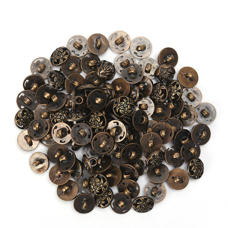 100pcs Mix Shank DIY Sewing Buttons 12.5mm Jacket Coat Buttons Craft Diy ã€&f
