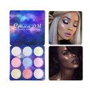 CmaaDU 9 Colors Glitter Highlight Eyeshadow Powder Palette Shimmer & Shine