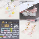 7Pairs Mix Flower Drop Earrings Material DIY Handmade Jewelry MakingSet Craft OZ