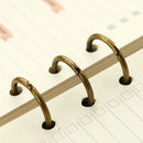 6 Pcs A5 A6 Album Binder Spiral Ring Refillable Loose Leaf Rings Stationery