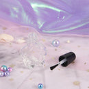 Empty Cosmet Containers Nail Clear Glass Bottles With Brush Nail Polish Bottle3C
