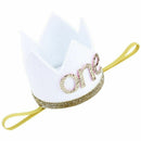 Baby Boy Girl First Birthday Hat Crown Numbers Headband Tiara Party Photo P Z8S8