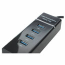 High Speed USB 3.0 Hub 4 Port Splitter Adapter 5Gbps Portable for PC Laptop