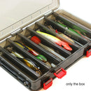 Storage Double Sided Bails Hooks Transparent Cover Fishing Tackle Box Sport