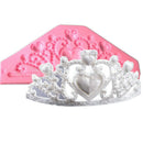 Silicone Mold Lace Princess Crown Mould Cake Decor tool Chocolate Candy Fond BX
