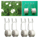 4x 15m/49ft Garden Planting Tomato Hooks Vegetable Support Clips For Planting