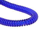 2X Retractable phone spring elastic rope security tool anti-lost keychain blu OZ