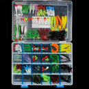 146 Pcs Soft Lure Set Sea Fishing Tackle Fishing Lure Silicone Bait Soft Wo
