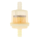 10PCs Plastic Motorcycle Inline Fuel Filter for 1/4'' 6mm 5/16'' 8mm Pipes Clear