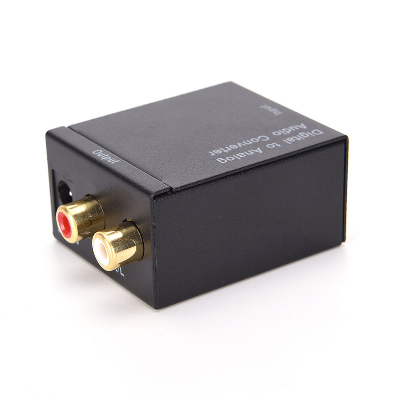 optical coaxial toslink digital to analog audio converter adapter rca L/R 3.5mm`