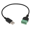 1 Pc USB 2.0 Female to 5 Pin Screw with Shield Terminal Plug Adapters