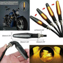 DOP-LS12 LED Mini Motorcycle Motorbike Turn Signal Lights New Amber Indicat Y4R0