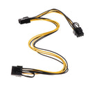 PCI-E 6-pin To 2x 8 pin(6+2-pin/8 pin) Power Splitter Cable PCIE PCI Express