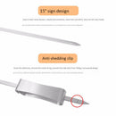 Barbecue Skewers, 6-Pack 13 inch Stainless Steel Grilling Skewers with Slid B6S4