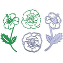2pcs Rose DIY Cutting Dies Stencils Scrapbook Embossing Album Cards Gifts