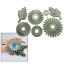 7pcs Flower Leaf Metal Cutting Dies DIY Embossing Stencils Scrapbooking Crafts