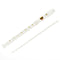 Students Off White Plastic 8 Holes Flute Recorder w Cleaning Stick