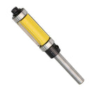 Yellow 1/4" Top & Bottom Bearing Wood Edge Flush Trim Straight Router Bit