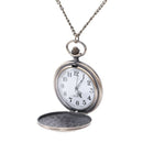 Large quartz pocket watch Retro classic design surrounding pattern hollow e