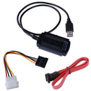 USB 2.0 to IDE SATA S-ATA 2.5 3.5 Hard Drive HD HDD Converter Adapter Cabl SE