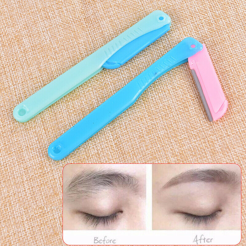 Portable Blade Eyebrow Trimmer Set Women Facial Blade Face Razor Shaver BlaS Bj