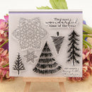 Christmas trees snowflakes Scrapbooking Album Paper Card Decor Diary CrafLJ