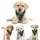 2Pcs Dog Bandana Christmas Costume Pet Santa Pattern e Scarf Cat Bandana Fo