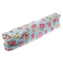 Women's Flower Floral Lace Pencil Pen Cosmetic Bag Zipper Pouch Sky Blue