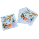 20x Safari Theme Paper Napkins Safari Animals Napkins Kids Birthday Party Deco