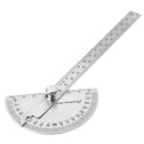 15cm`180 Degree Adjustable Protractor multifunction stainless steel angle ruS Gw