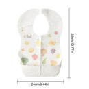10pcs Cartoon Fruit Thick Disposable Baby Bibs with Food Catcher Pocket A