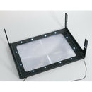 2.5X Reading Magnifying Glass LED Lights, Hands Free Magnifier with Stand &