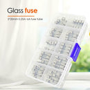 100pcs/set 5x20mm Flat-headed Fuse Assorted Kits Quick Blow Glass Tube Fuse