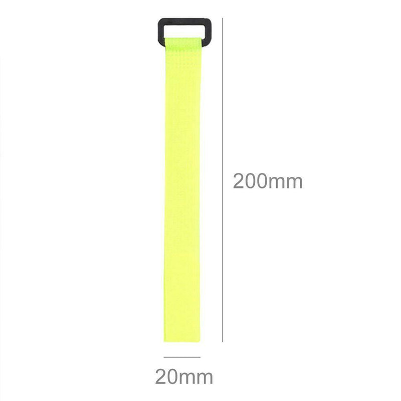 10pcs Fishing Rod Belts 20cm Nylon Reusable Fishing Rod Tie Fastening Strap