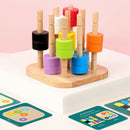 Early Education Column Blocks Puzzle Shapes Stacking Enlightenment Toys