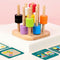 Early Education Column Blocks Puzzle Shapes Stacking Enlightenment Toys