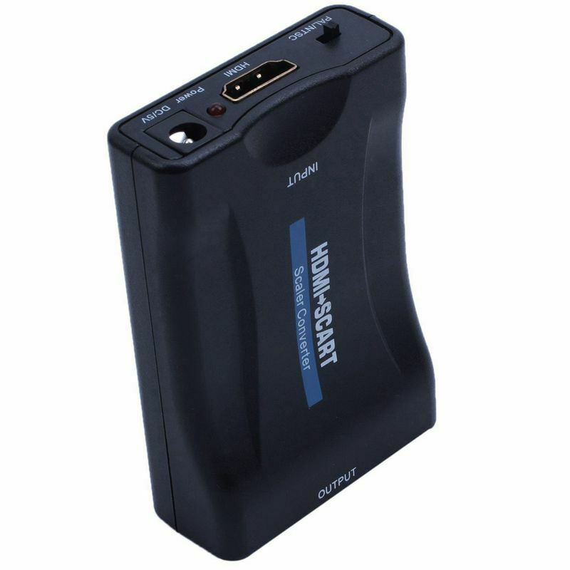 HDMI To SCART Adapter 1080p Video Audio Converter Scaler Smartphone STB DVD K1H8