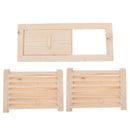 Pack of 3 Sauna Ventilation Grilles Sauna Ventilation Grilles Made of Natural