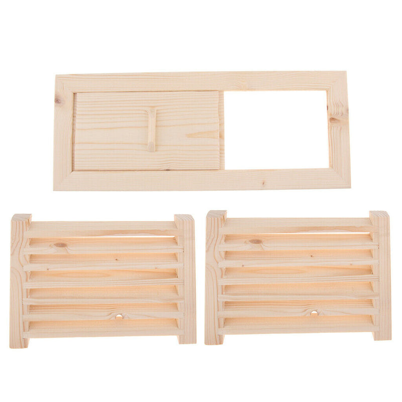 Pack of 3 Sauna Ventilation Grilles Sauna Ventilation Grilles Made of Natural