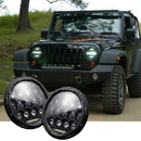 7 Inch Round Led Headlights Lamp With Drl For Jeep Wrangler JK JKU TJ CJ LJ