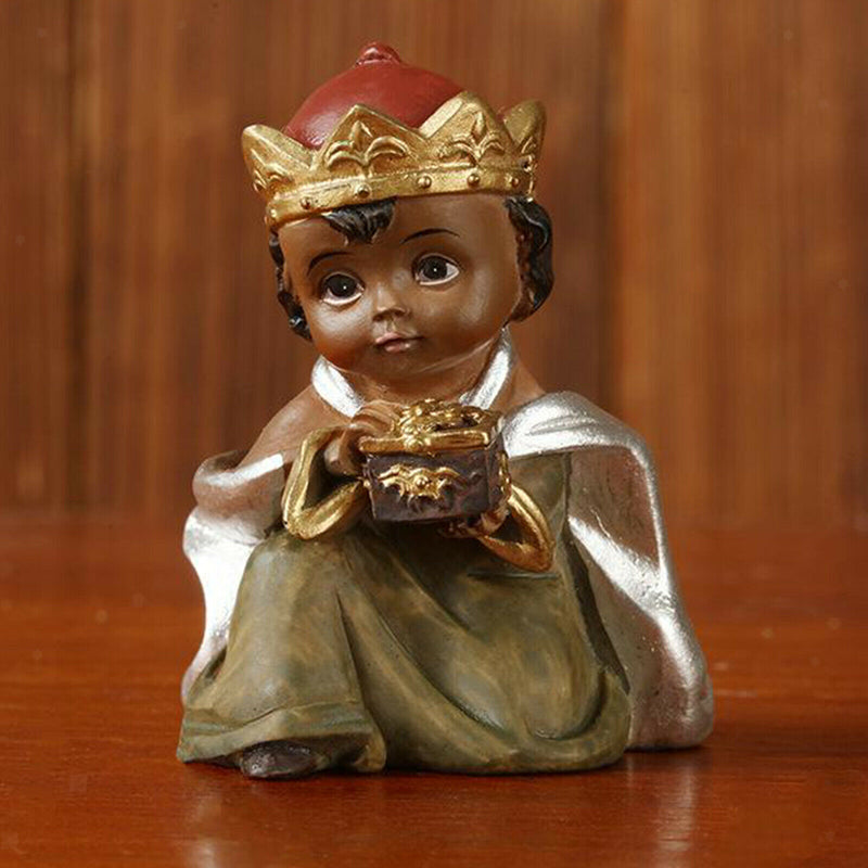 Nativity Scene Xmas Jesus Hand Painted Manger Miniatures Ornaments