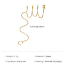 Zircon Long Chain Earring Metal Multi-layer Cartilage Earrings Fashion Jewelry